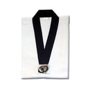 V-Neck 6 oz Light Weight White with Black Trim Top Only