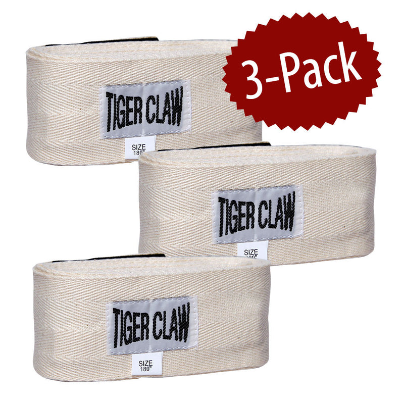 50% OFF - Cloth Hand Wraps (White) - 3 Pack
