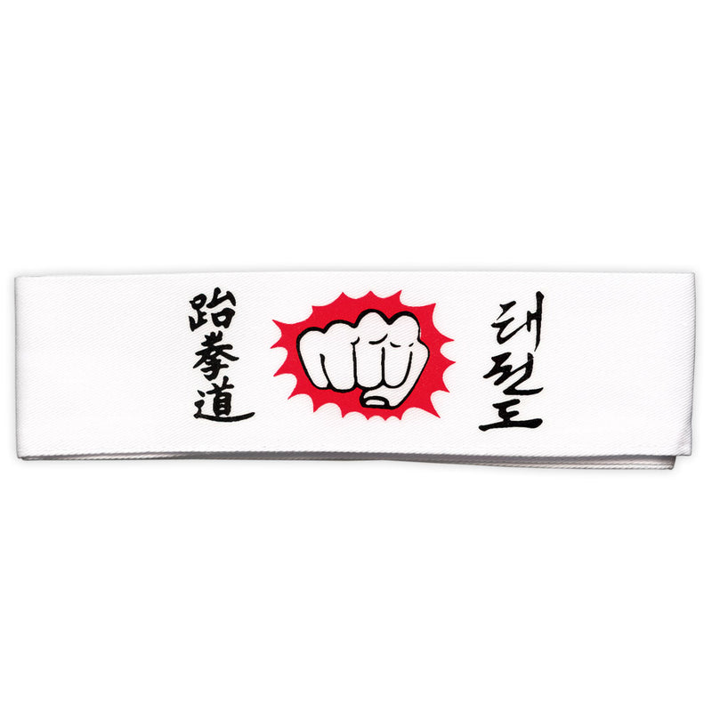 Martial Arts Headband - Tae Kwon Do with Fist