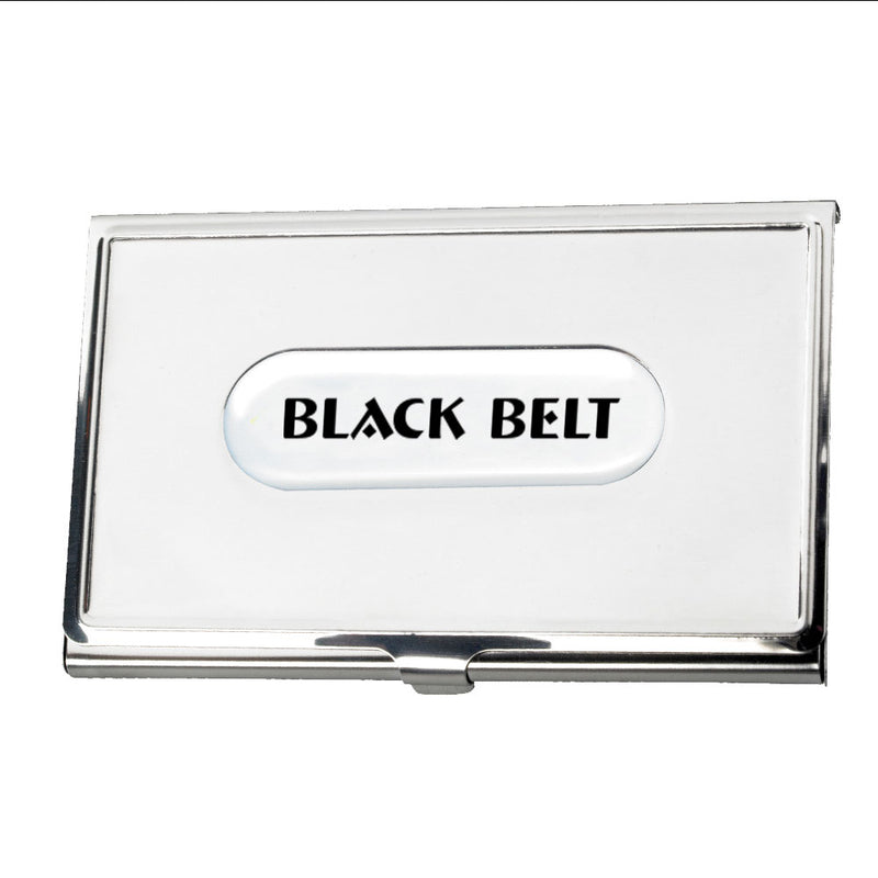 Black Belt Business Card Holder