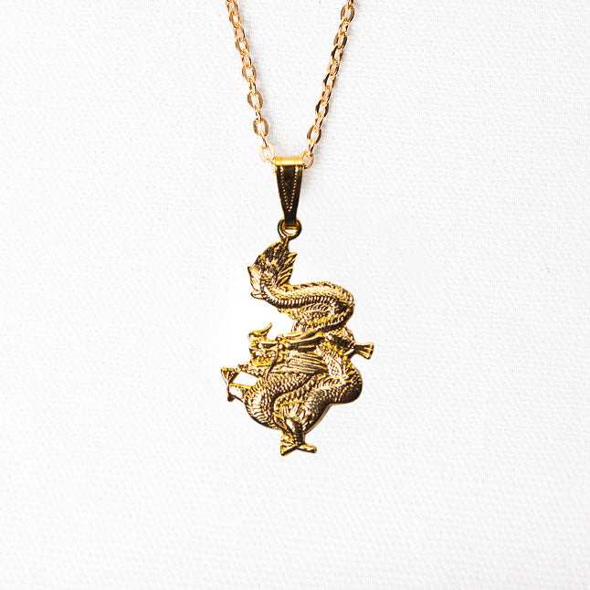 Dragon Shape Gold Pendant