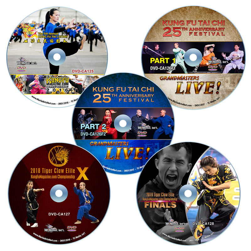 50% OFF - Tiger Claw Elite KungFuMagazine.com Championship Tournament Pack (5 DVDs)