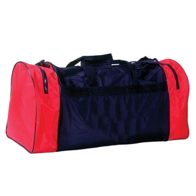 Gear Bag  Black with Red Pockets