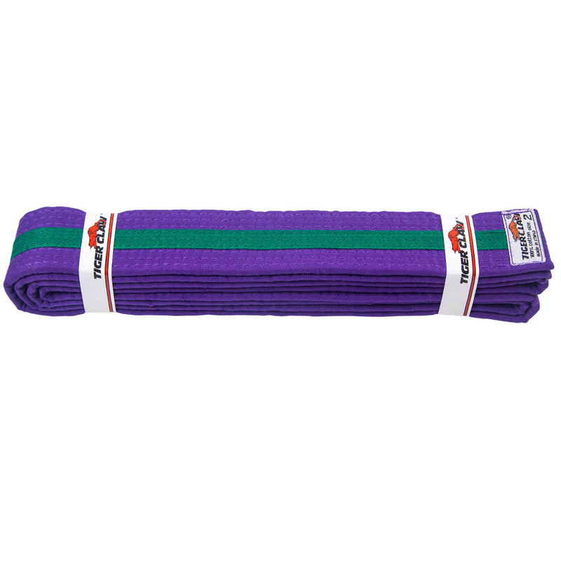Han Belt -Purple with Green Stripe