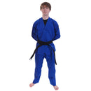 Han - Blue  V-neck light weight poly/cotton TKD Uniform