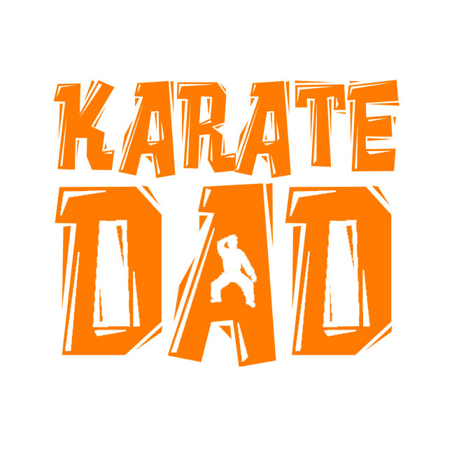 Karate Dad (Orange Lettering)