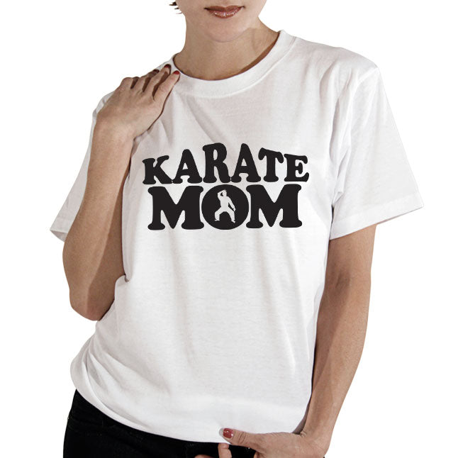 T-Shirt - Karate Mom - Black Lettering
