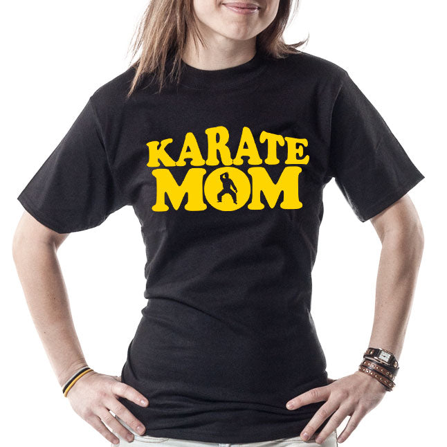 T-Shirt - Karate Mom - Yellow Lettering