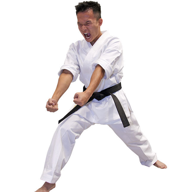 White Medium Weight Karate Uniform Poly/Cotton