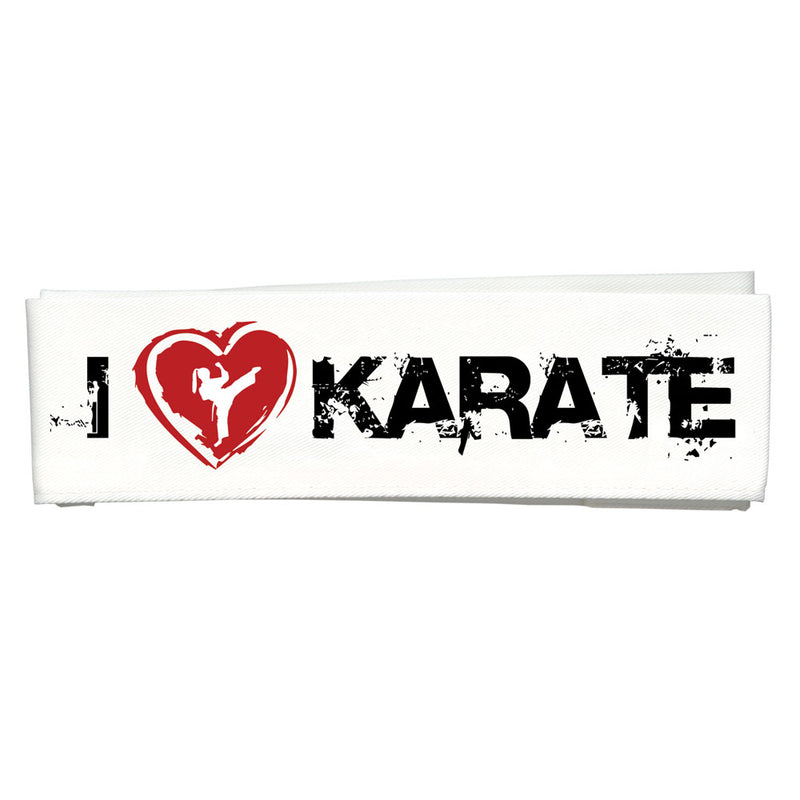 Martial Arts Headband - I love Karate