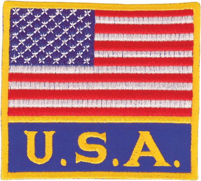 Patch - American Flag With ''USA''