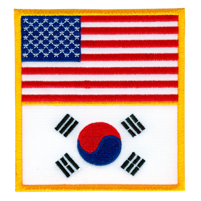 Patch - US Korea Flag