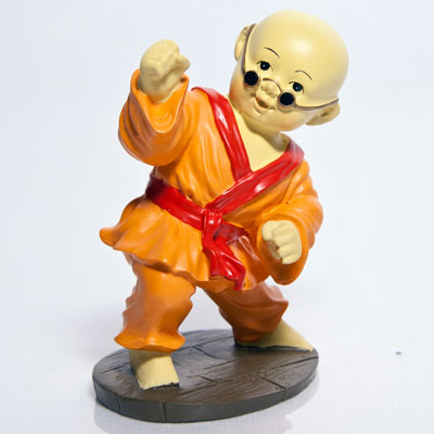 Shaolin Novice in Orange Robe