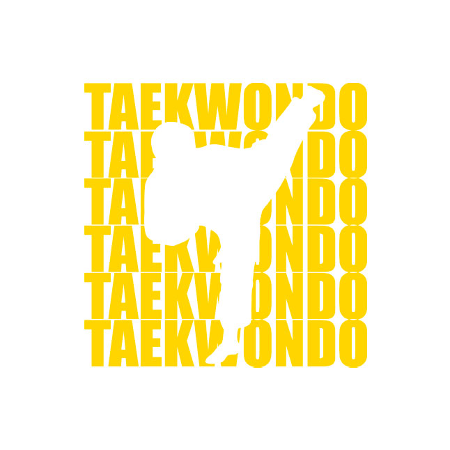 Tae Kwon Do (Yellow Lettering)