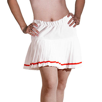 White cheerleading skirt