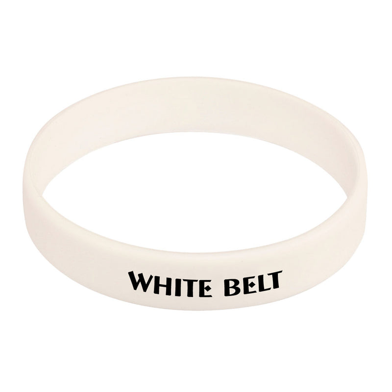 White Belt Wristband