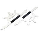 Stainless Steel Sun & Moon Spear Blades (Ri Yue Lun)