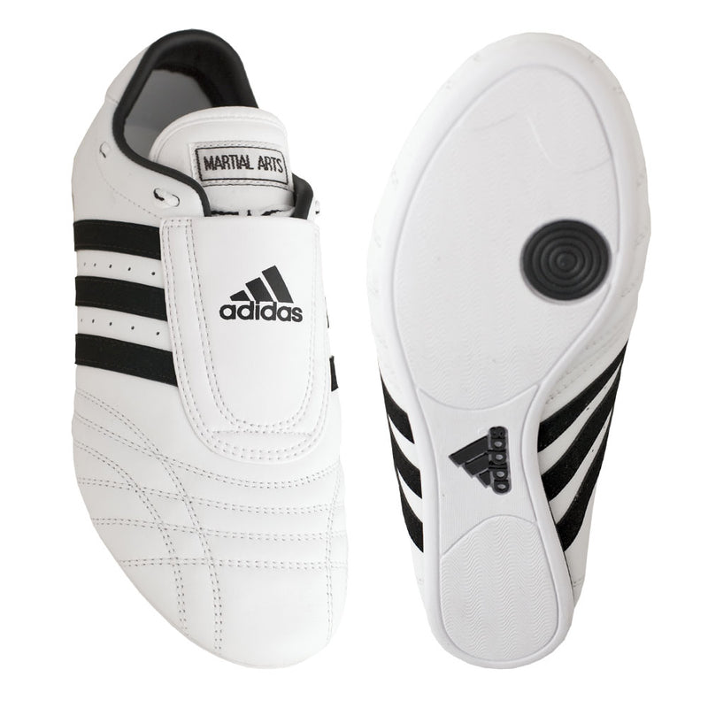 Adidas SM II Shoes (White with Black Stripes)