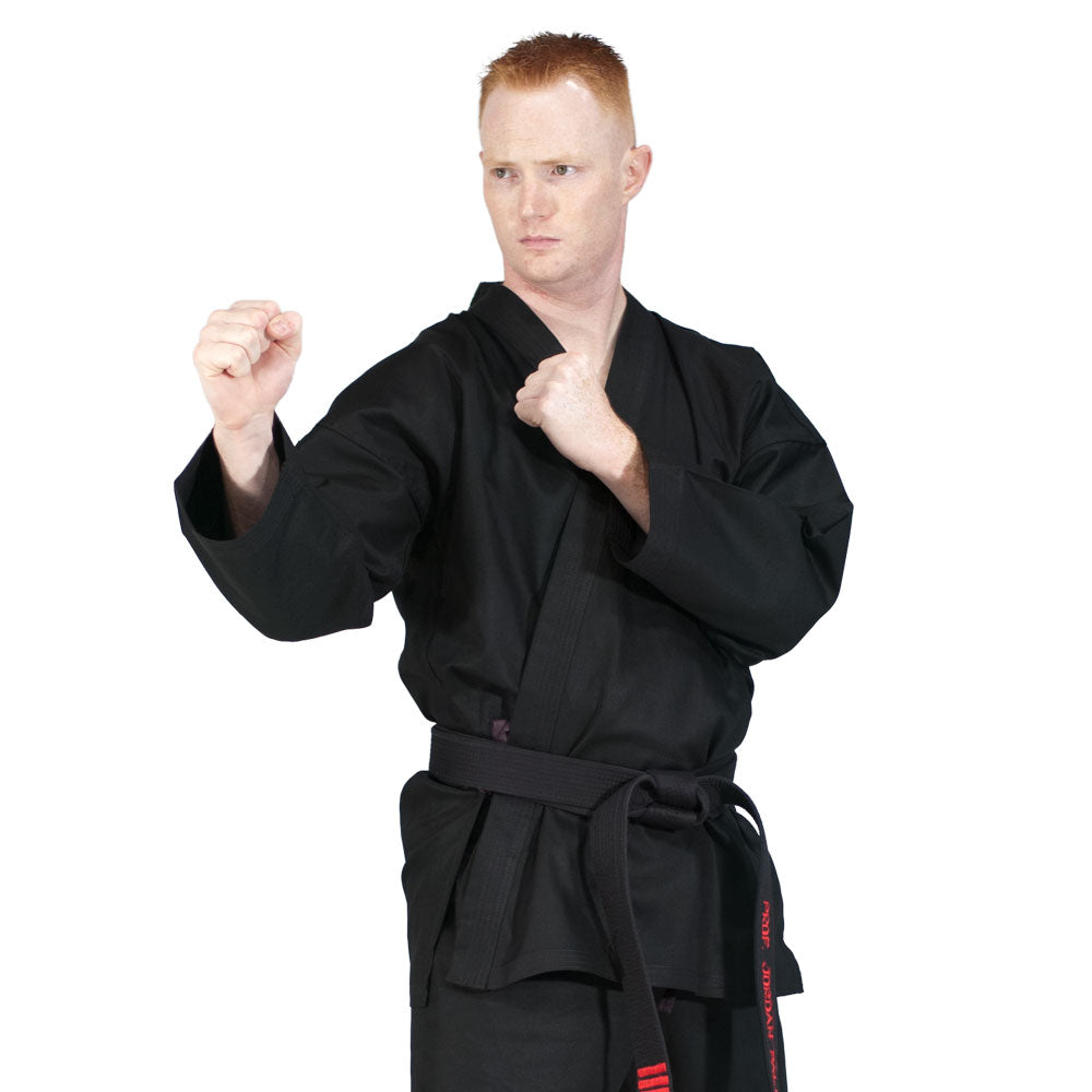 karate gear Medium Weight Karate Uniform - Black, 2