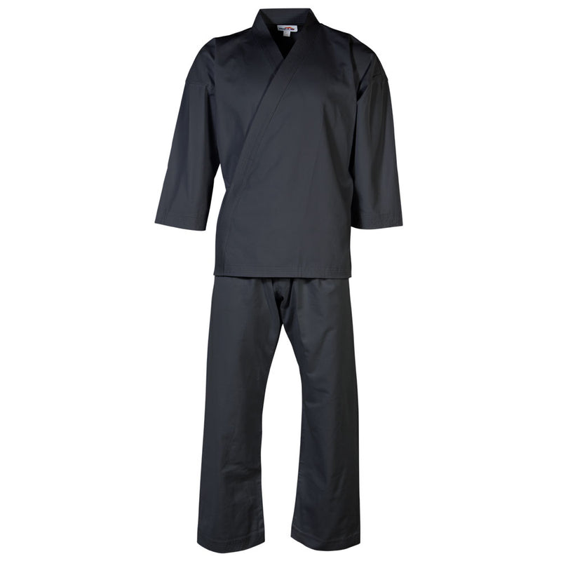 Black Karate Uniform Medium weight 100% Cotton
