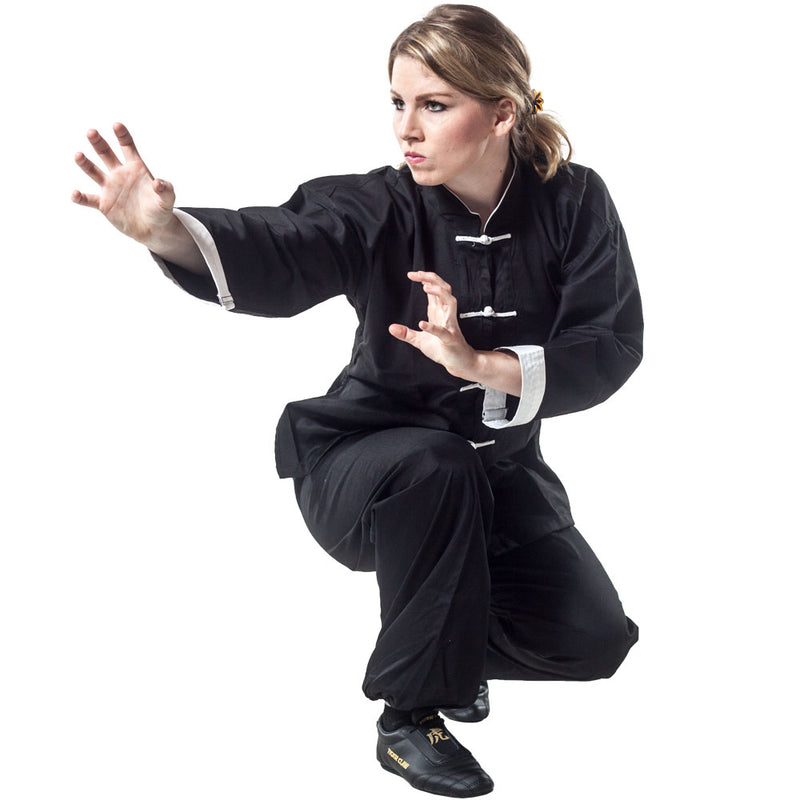 Classic Tai Chi Kung Fu Uniform Black and White - Kung Fu - Martial Arts -  Webmartial