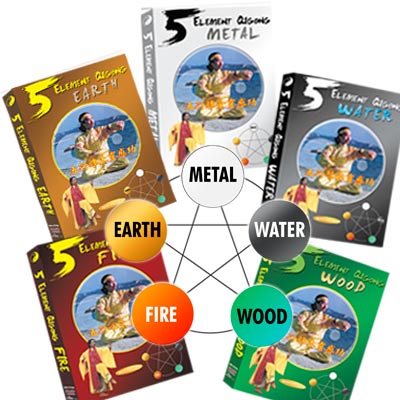 5 Element Qigong Set-  Metal, Wood, Water. Fire & Earth