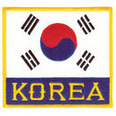 Patch - Korean Flag with ''Korea''