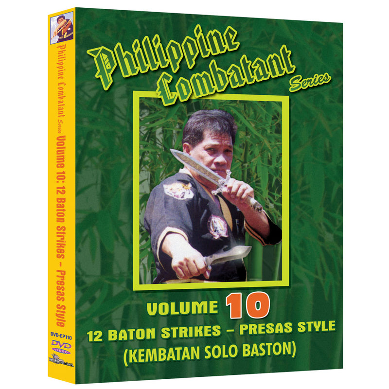 DVD-Philippine Combative Arts: 12 Baton Strikes  Presas Style (Kembatan Solo Baston)