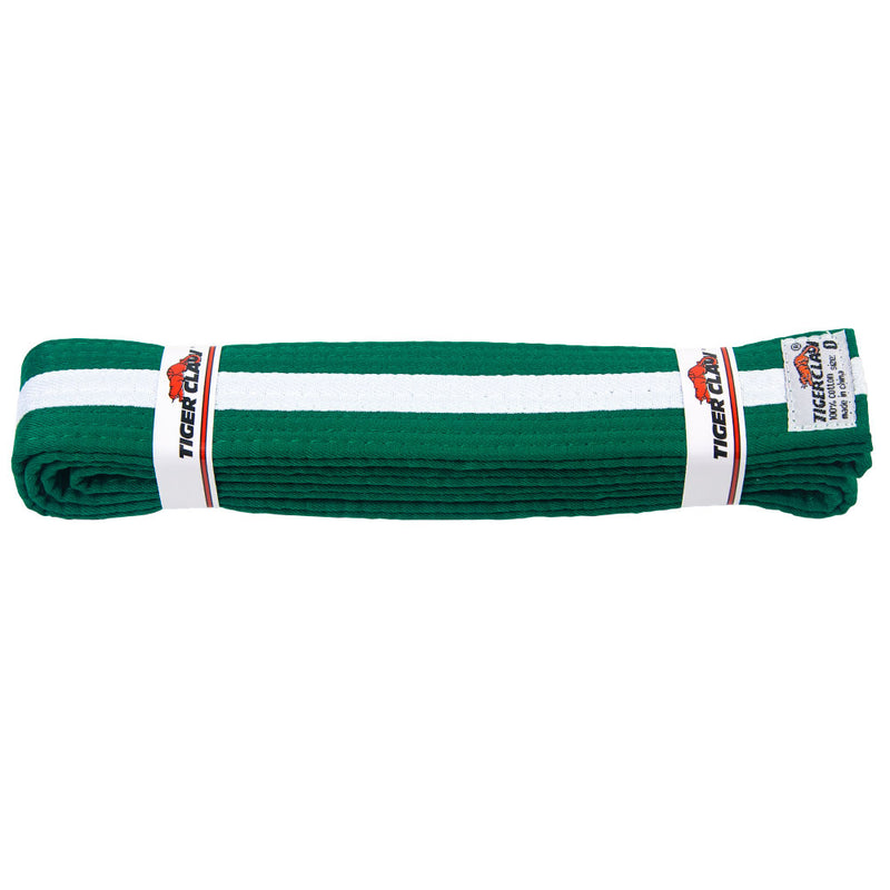 Belt - Green with White Stripe