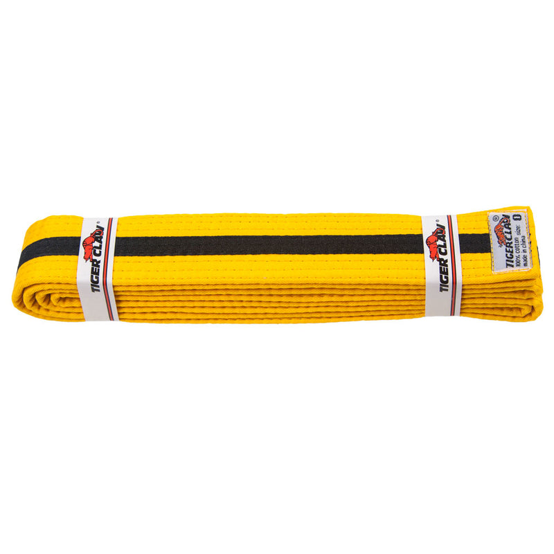 Belt - Yellow with Black Stripe