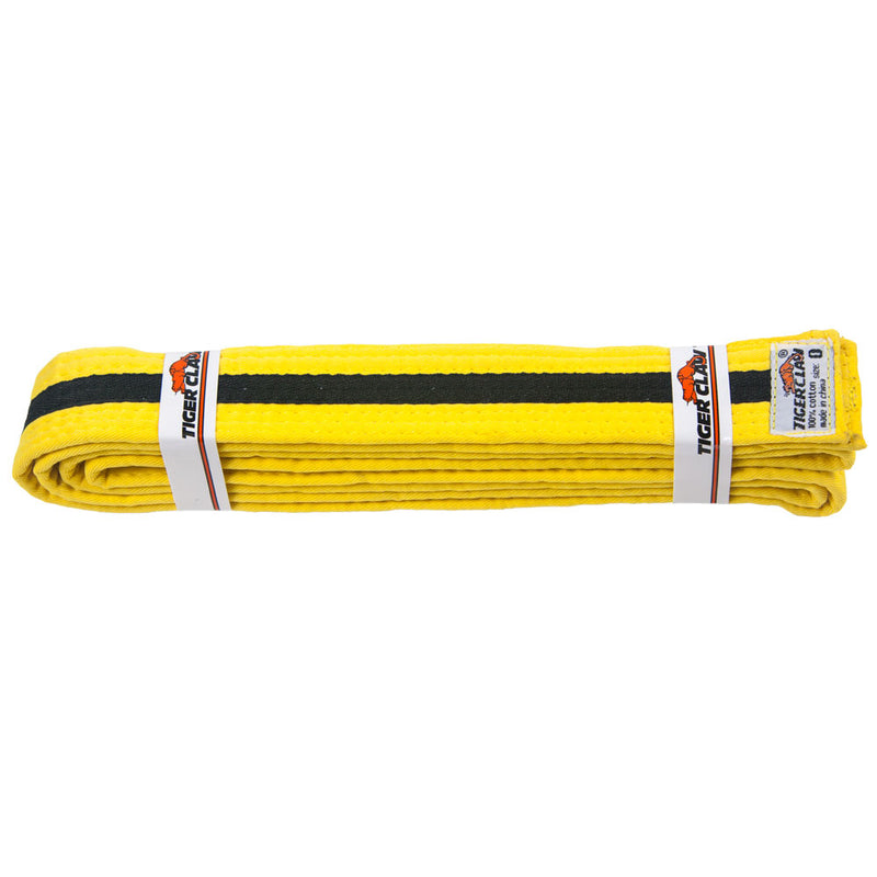Han Belt - Light Yellow with Black Stripe