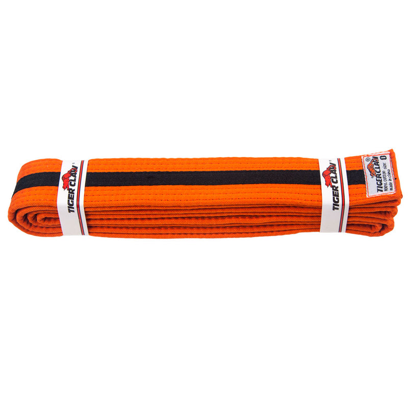 Han Belt - Orange with Black Stripe
