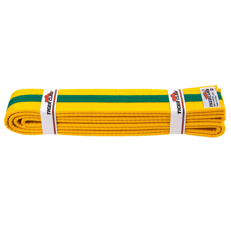Han Belt - Yellow with Green Stripe