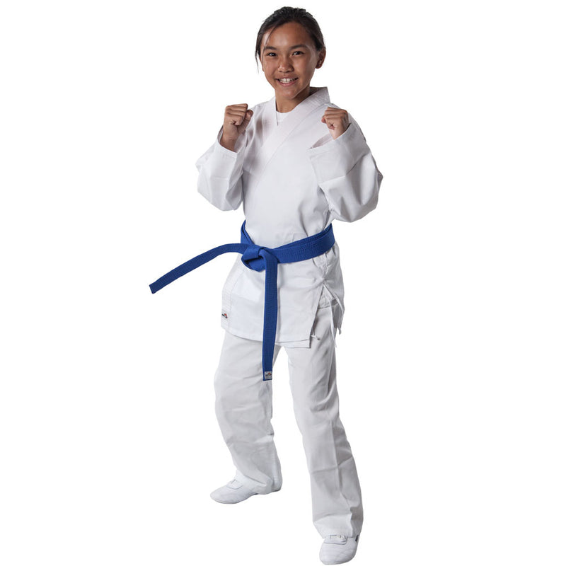 Han - Karate Uniforms- White light weight Poly/Cotton