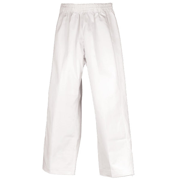 Martial Arts Pants : White Light Weight Poly/Cotton