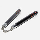 Nunchuck (Nunchakus) - Black Round Hardwood w/Chain and Ball Bearing Swivels