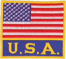 Patch - American Flag With ''USA''