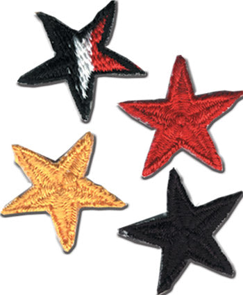 Patch - "Star" -  Black/Strips/Red/Yellow