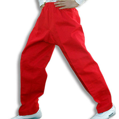 Red Heavy weight 100% cotton pants