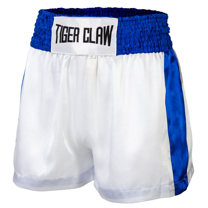 Kick Boxing Shorts White/Blue - Main Image