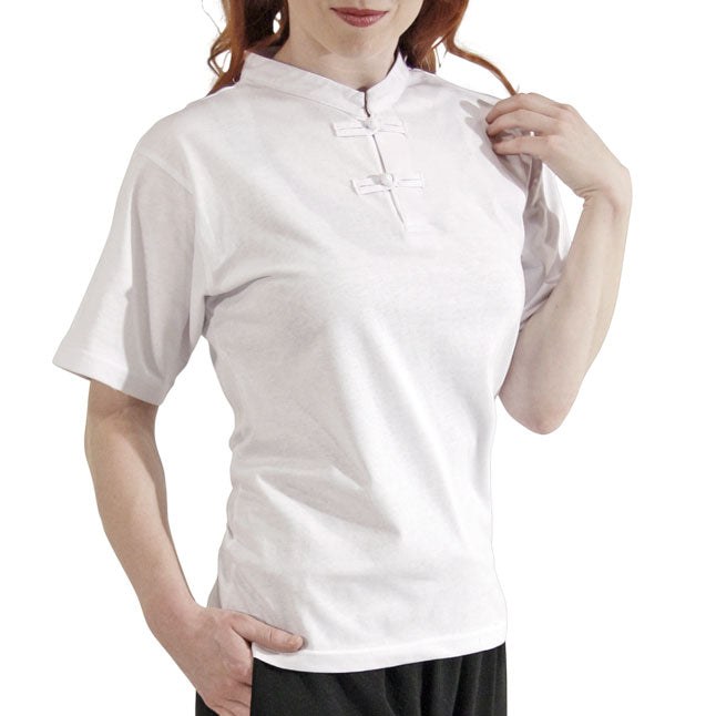 Tiger Claw's Asian Henley - White