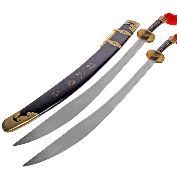 Sword - Twin Broadswords Spring Steel 30
