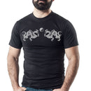 T-Shirt - Twin Dragon in Silver Graphic