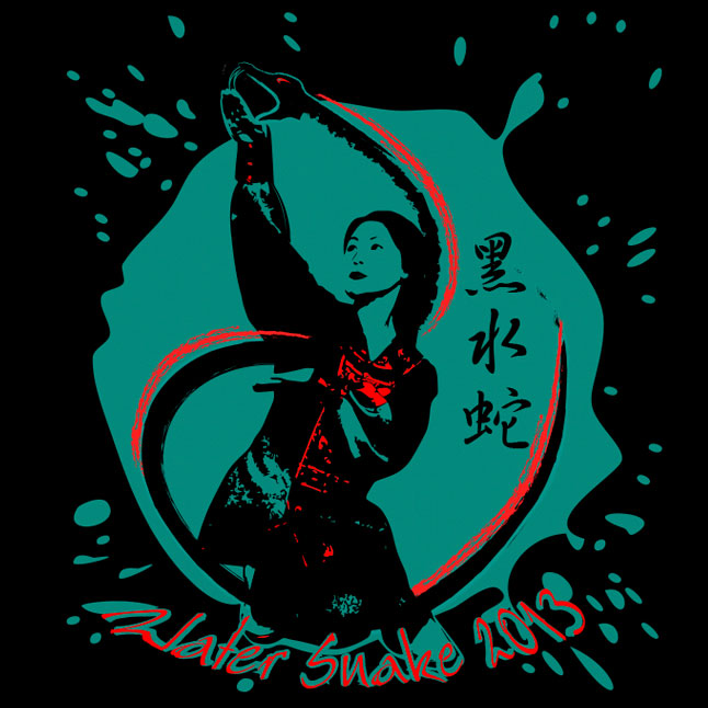 Year of Snake  Black Long Sleeve T-Shirt